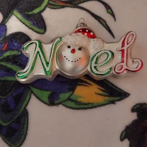 Christmas Ornaments Noel Snowman Christmas Ornament